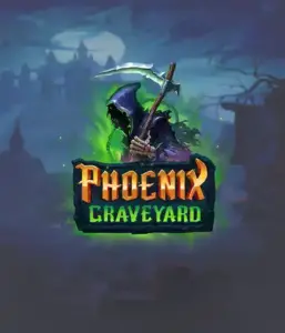 ELK Studios' Phoenix Graveyard game screen, showcasing the mystical graveyard and the legendary phoenix rising from the ashes. Displayed in this image is the slot's dynamic reel expansion mechanism, enhanced by its stunning symbols and gothic theme. The design reflects the game's legend of the phoenix's revival, attractive for those fascinated by mythology.