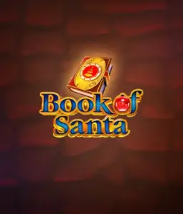 Celebrate the holiday spirit with Book of Santa slot by Endorphina, showcasing an ornate golden book decorated with Santa's iconic image. This image captures the charm and joy of Christmas, set against a softly glowing red background. Great for those who love Christmas-themed slots, delivering a captivating gaming experience. 